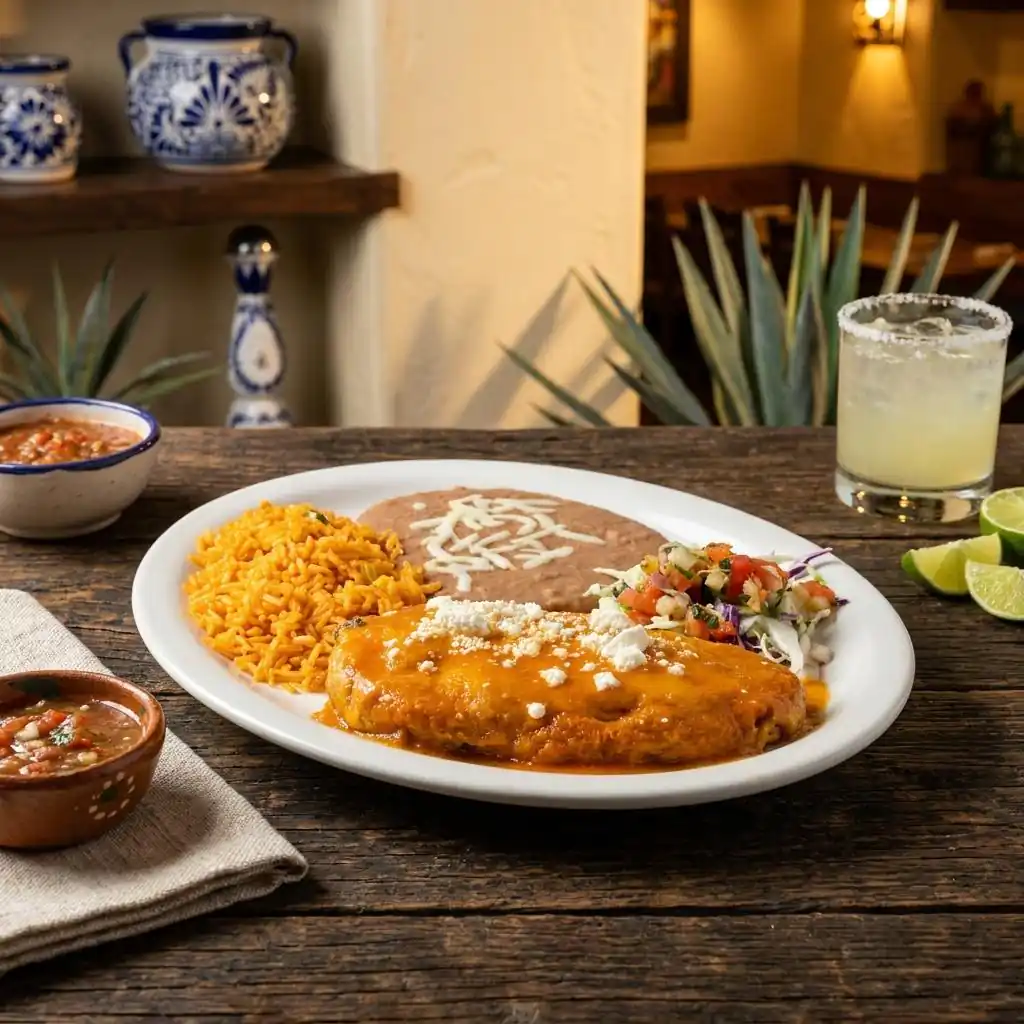 A dish from the El Agavero Mexican Grill kitchen