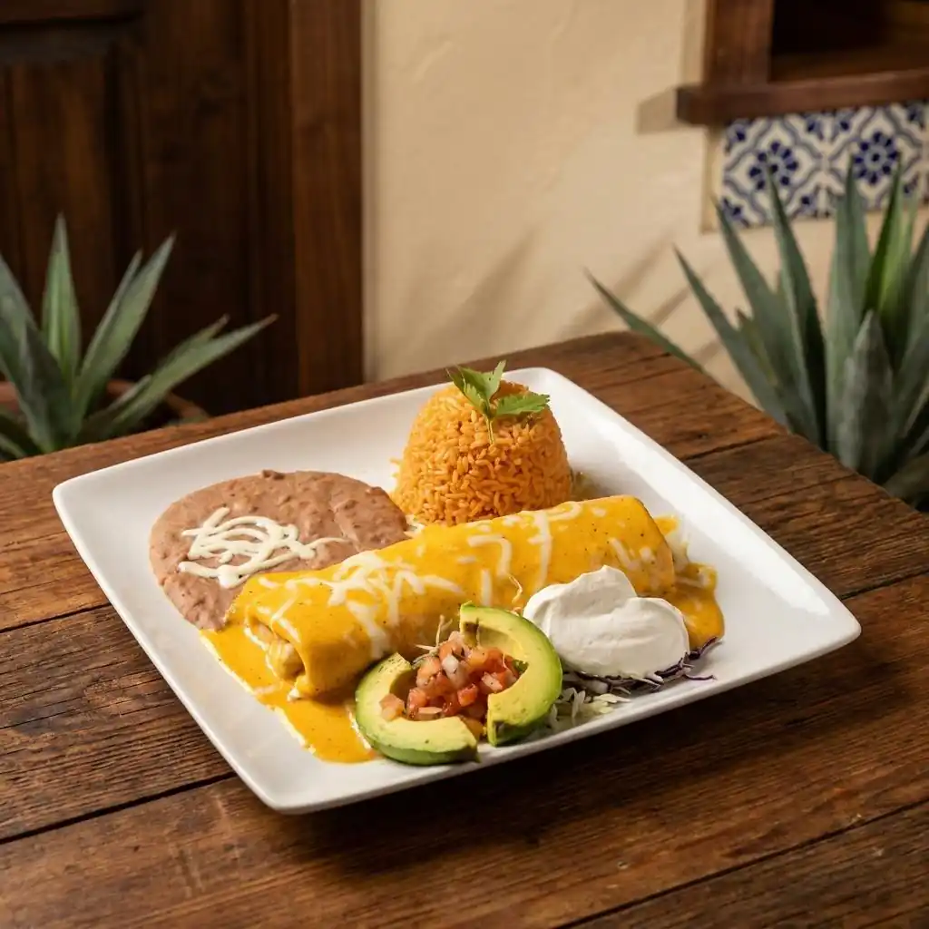 A dish from the El Agavero Mexican Grill kitchen