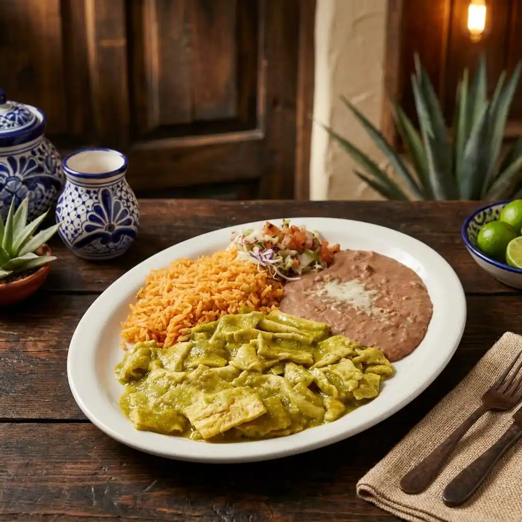 A colorful plate prepared at El Agavero