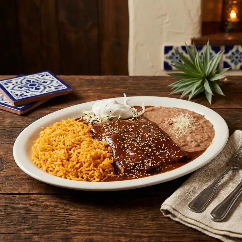 A dish from the El Agavero Mexican Grill kitchen