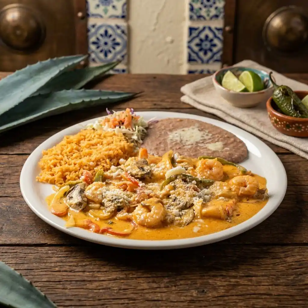 A dish from the El Agavero Mexican Grill kitchen