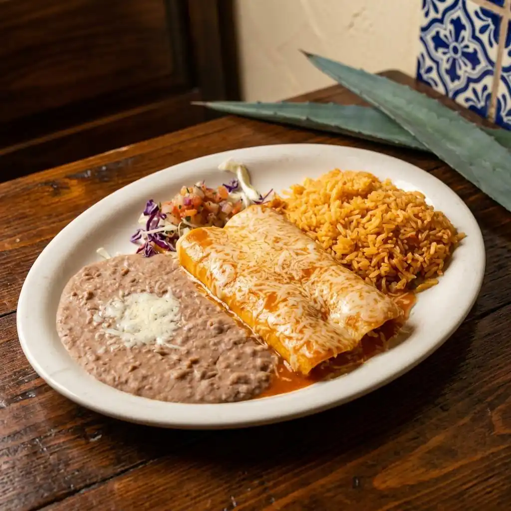 A dish from the El Agavero Mexican Grill kitchen