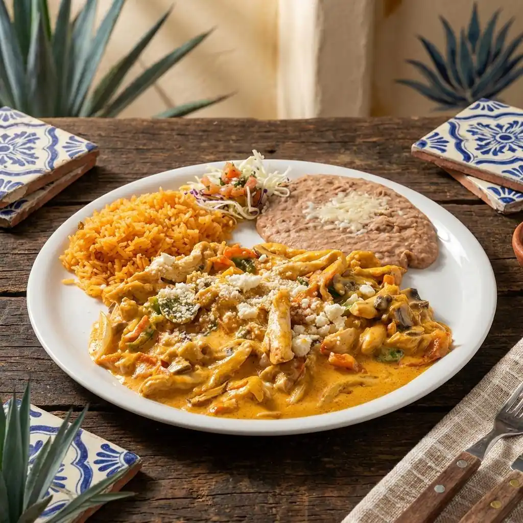 A dish from the El Agavero Mexican Grill kitchen
