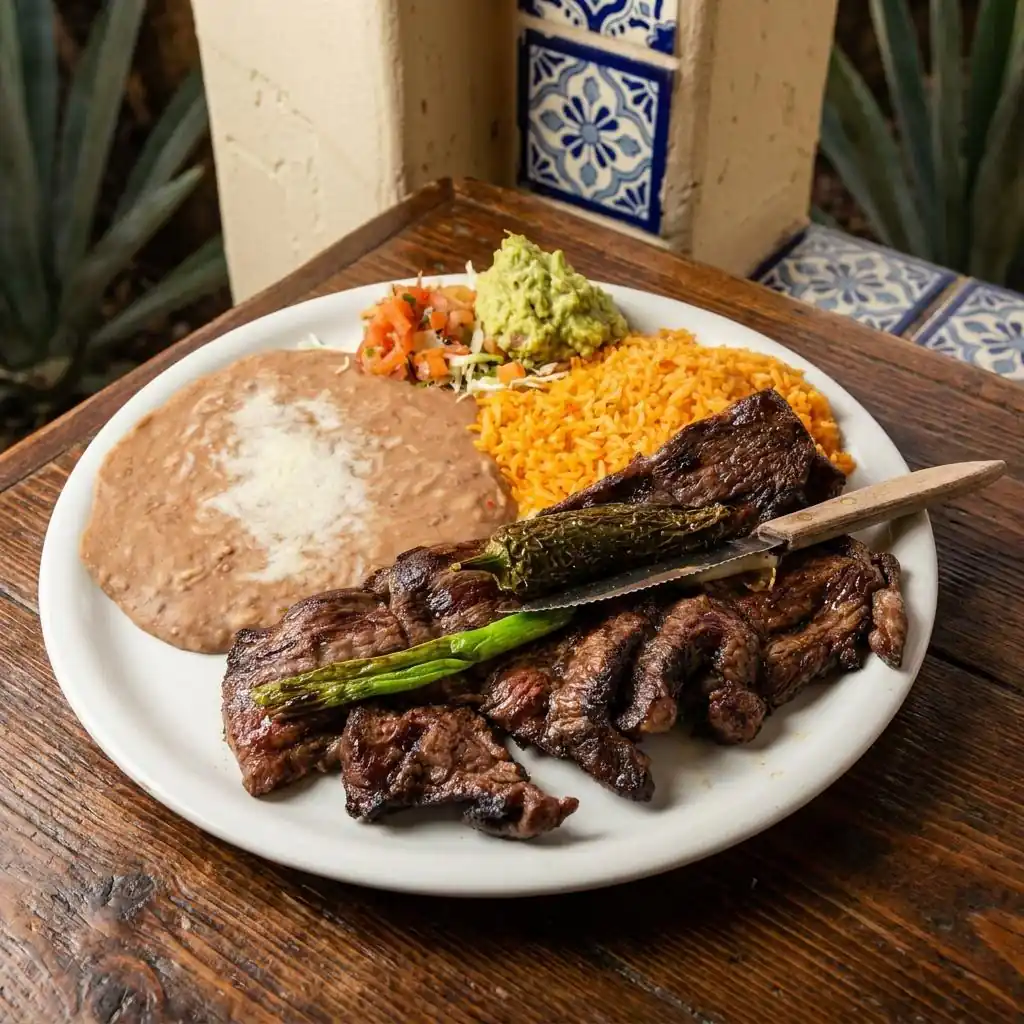 A dish from the El Agavero Mexican Grill kitchen