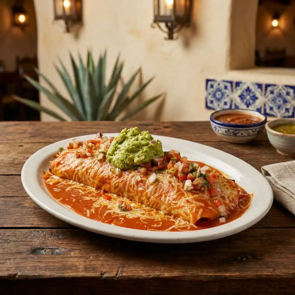 An El Agavero enchilada plate