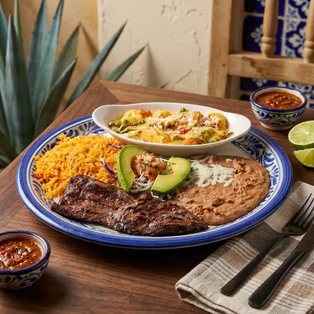 A dish from the El Agavero Mexican Grill kitchen